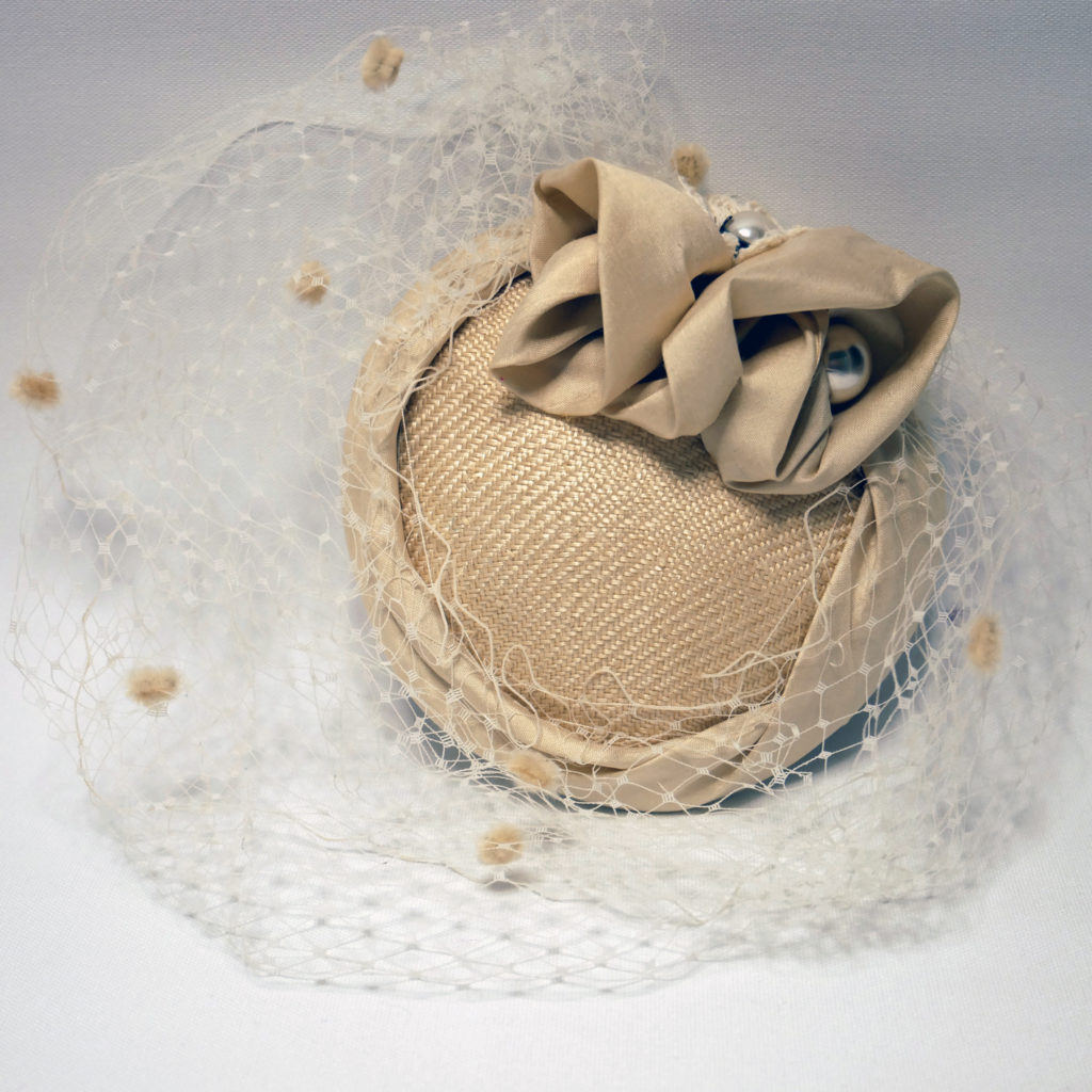 Cream Fascinator Hat By Ilona